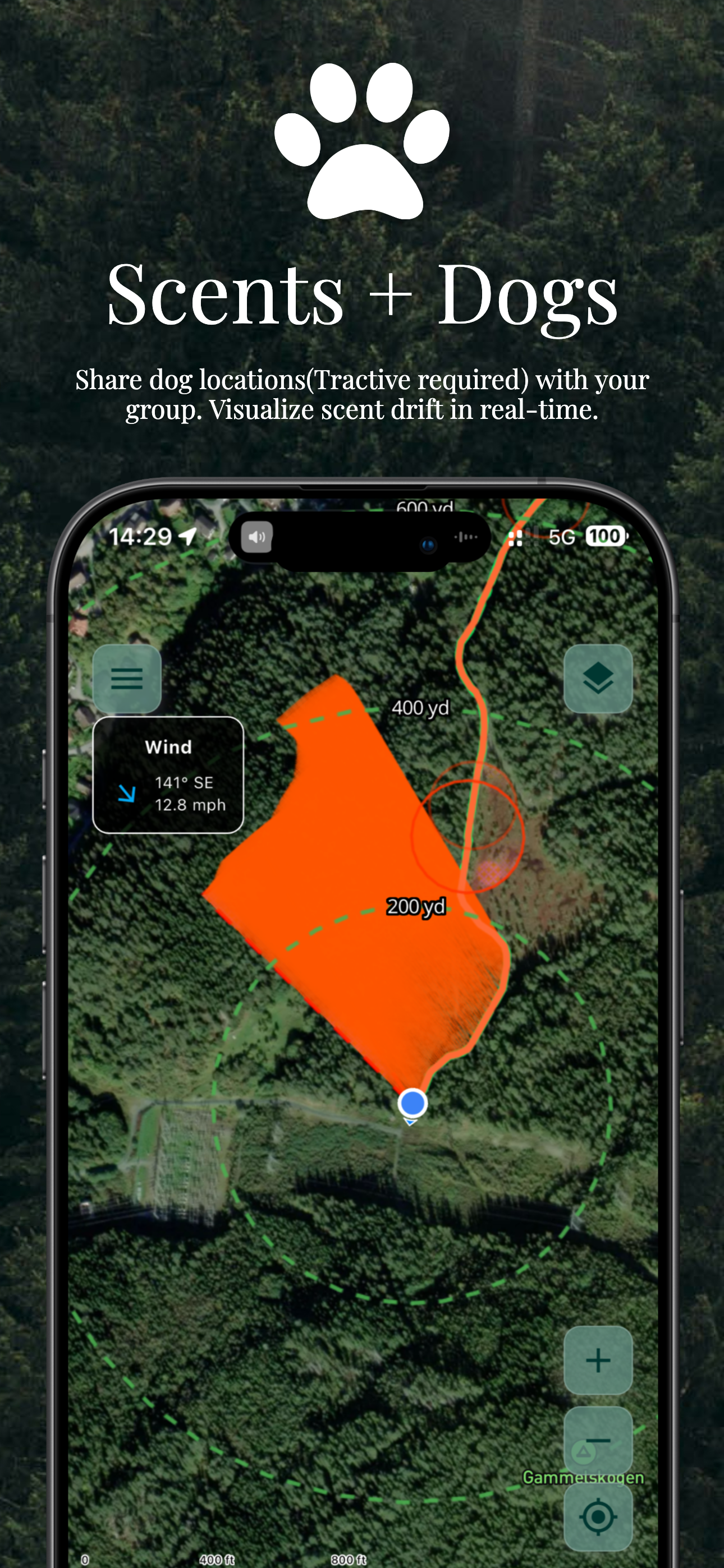 CoHunt - Scents and Dogs tracking with scent visualization