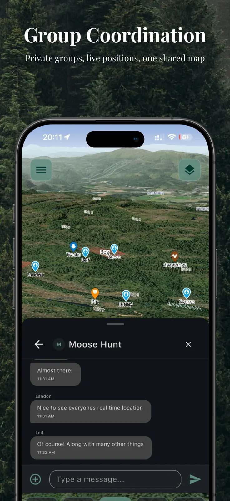 CoHunt - Group coordination with live member locations