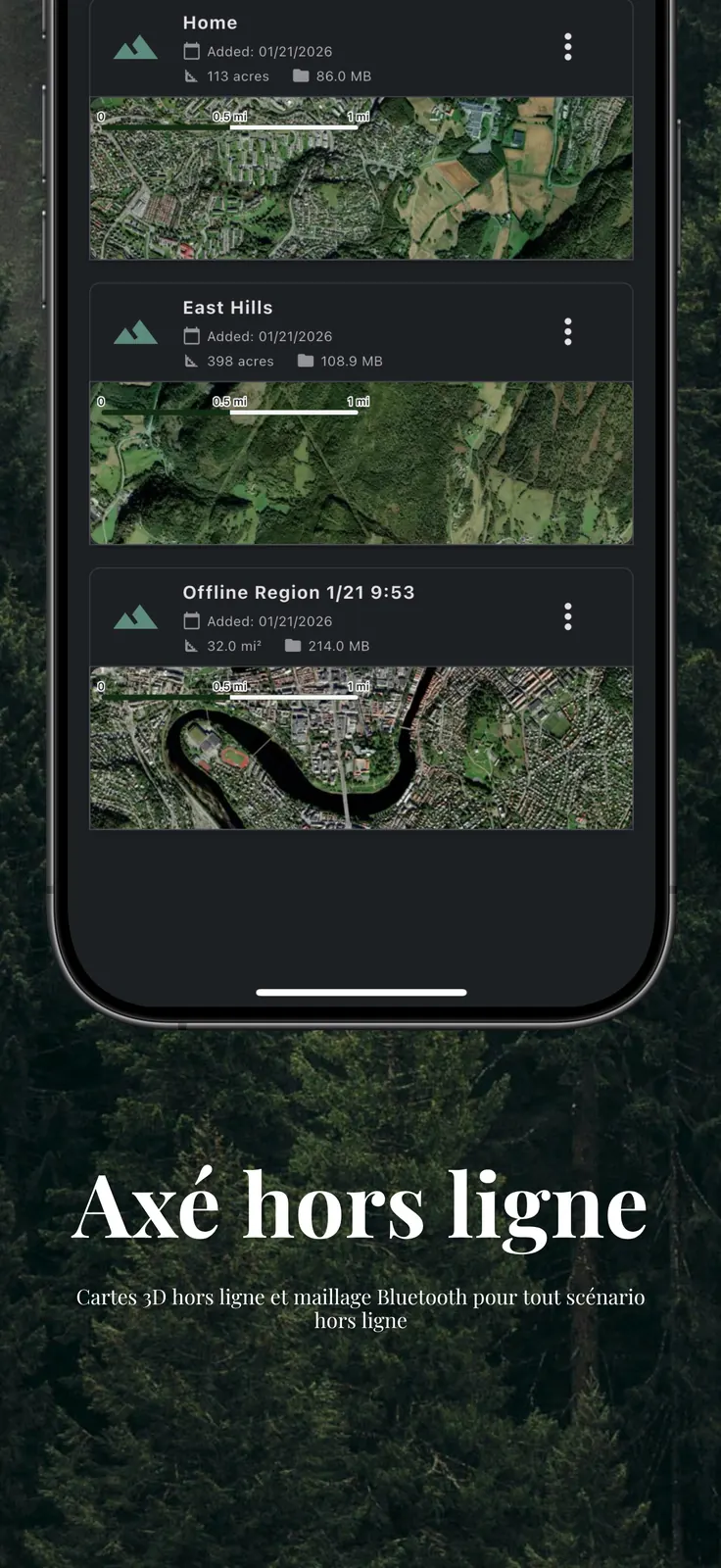 CoHunt - Cartes hors ligne qui fonctionnent sans réseau